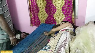 Indian cheating wife fucking with another man but caught! Hindi sex