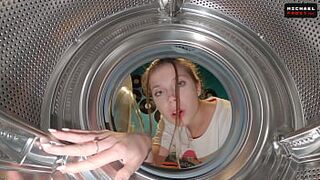 Step Sister Got Stuck Again into Washing Machine Had to Call Rescuers