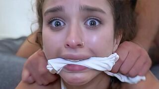 WE ALMOST BROKE HER - Barely Legal Teen Turned Into A Cum Licking Whore