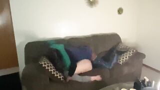 My white step sister gets casting couch treatment and cums on cock