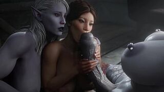 3D FUTA Fantasy MK – Sindel XXX ◆ 4K Monster Cock