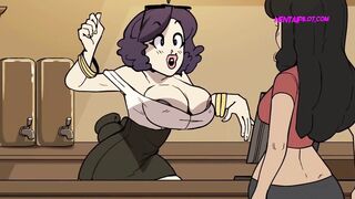 ORDER COMPLETED! Huge Barista Delivers Her Ass Instead Of Coffee - Cartoon Porn Parody