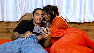 indian Couple gets Horny Watching Porn Together and rough sex in hindi audio