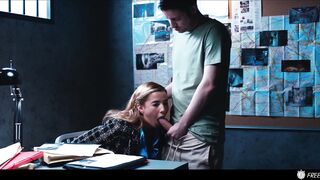 Detective Agatha Vega Face Fucked while the Time is Frozen - Slutty Latina Cum in Mouth Freeze Fetish