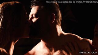 AMAZING threesome close up sex