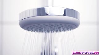 Stepmom MILF Anissa Kate gets wet when stepson records her