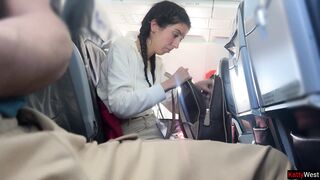 Public Cock Flashing in Airplane - Girl Brought Me To Cum In 2 Minutes