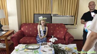 Luna Lips' Gangbang, Pregnant Pussy Fucked By Many Horny Hung Cocks!