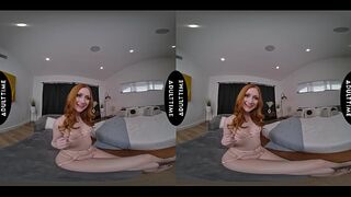 UP CLOSE VR - POV Naughty Petite Redhead Scarlet Skies Is CRAVING Your Dick!