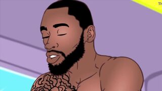 Tattoo bubble butt Latina gets her phat ass slammed by bbc cartoon parody