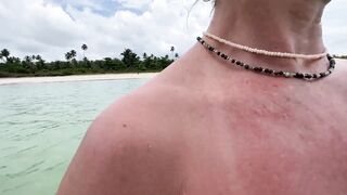 She received an unexpected anal creampie in front of everyone.