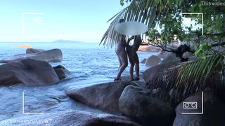 voyeur spy nude couple having sex on public beach - projectfiundiary