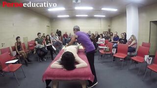 Class # 1 of erotic anal massage