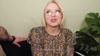 The secretary was fucked by her colleague while talking to her husband on the phone.