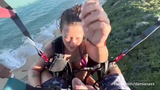 I gave my pussy away while paragliding.