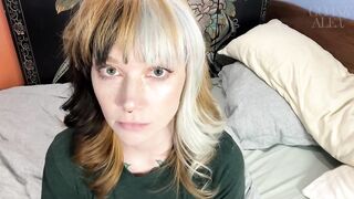 GoAskAlex - Finding your step-sister's taboo sex tape - POV with blowjob
