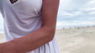 She squeezed my dick tightly until I came in front of everyone.