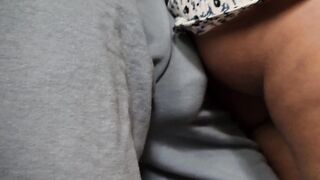 She Accidentally Touch Stranger's Dick Inside Train. He Slide His Penis Under Her Skirt and Cum